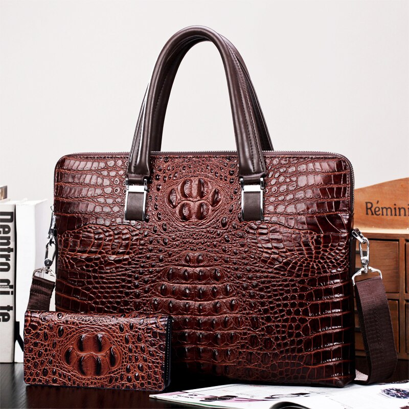 Sac de luxe motif Alligator, Sac à main/ sac ordinateur, Sac affaires