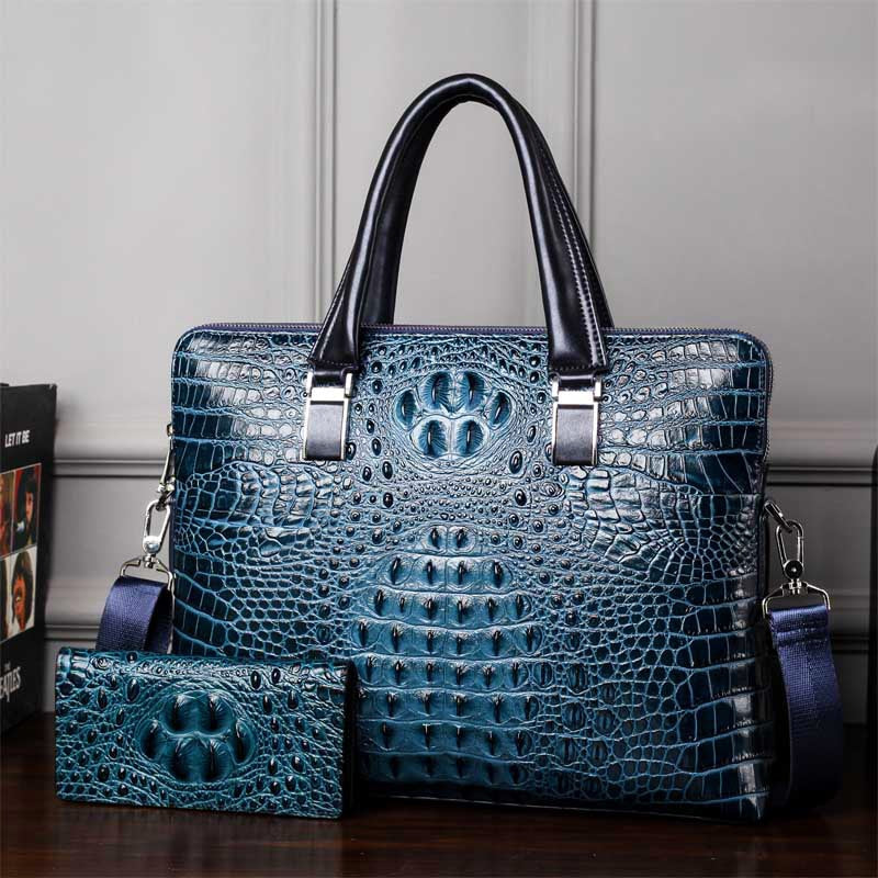 Sac de luxe motif Alligator, Sac à main/ sac ordinateur, Sac affaires