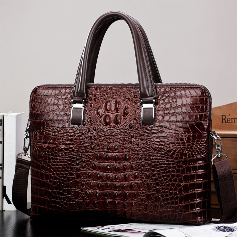 Sac de luxe motif Alligator, Sac à main/ sac ordinateur, Sac affaires